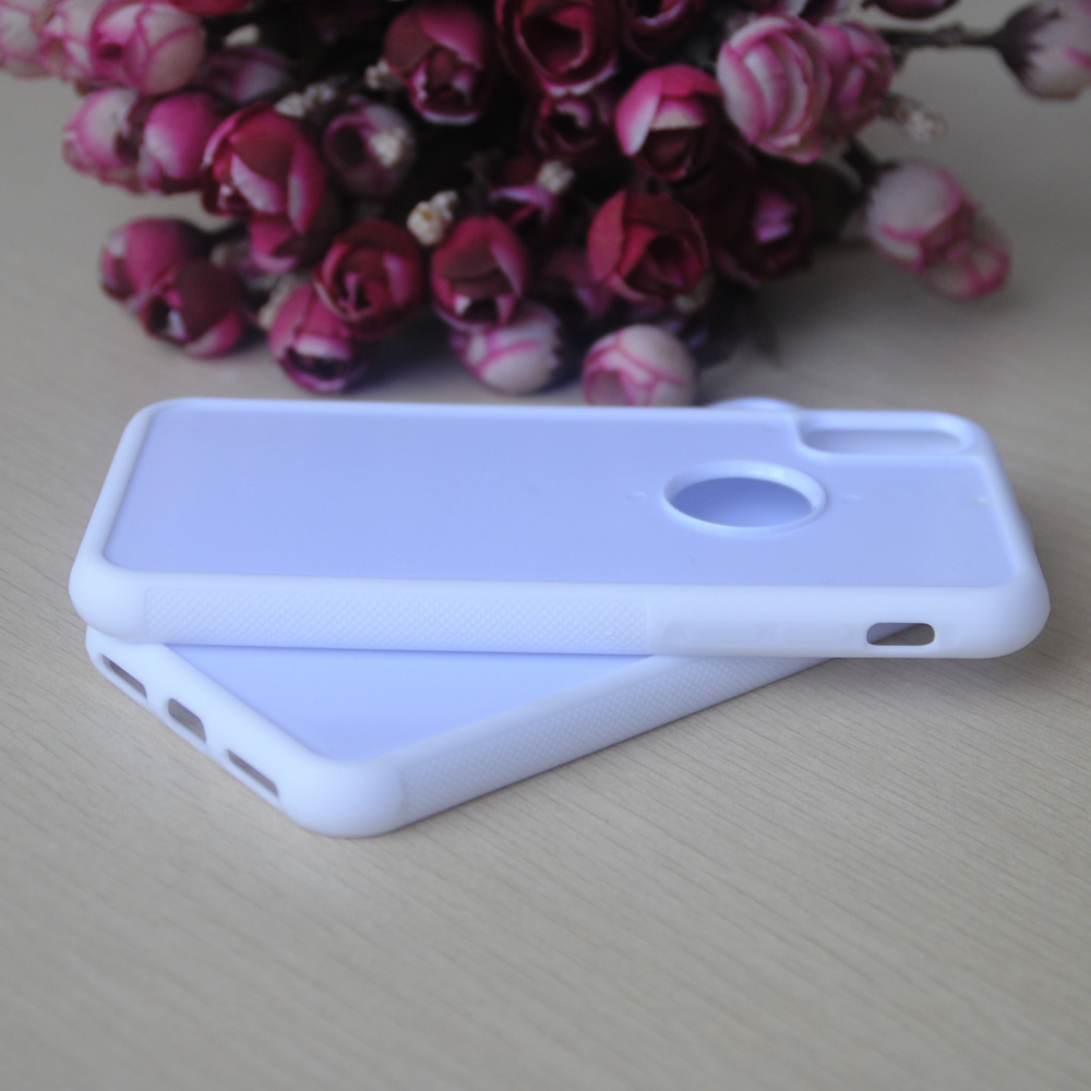 TPU & PC Case for iphone 8 Machinable Back Cover With grooves