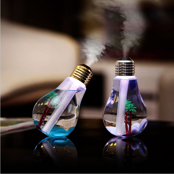 Hidly Aroma Diffuser USB battery power 400ml Light Humidifier Air Ultrasonic with Bulb Design