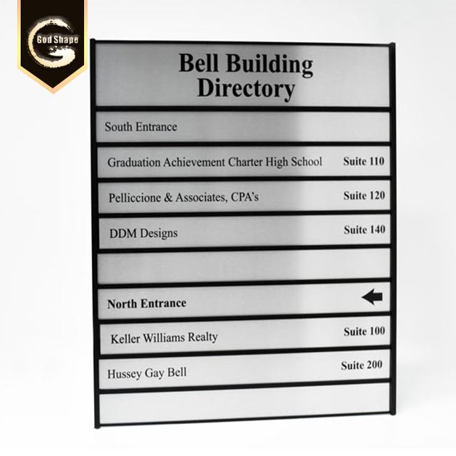 Aluminum Alloy Profile Light Box Sign Wayfinding Indoor Signage