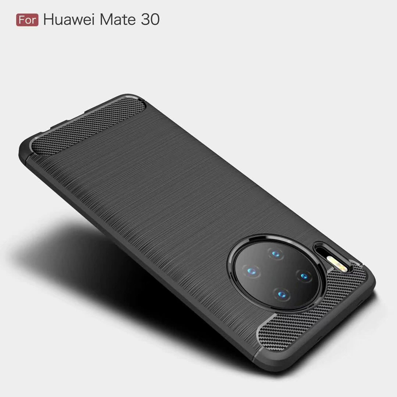 New Arrival Shockproof Carbon Fiber Case Cover for Huawei Mate 30 TPU+PC case