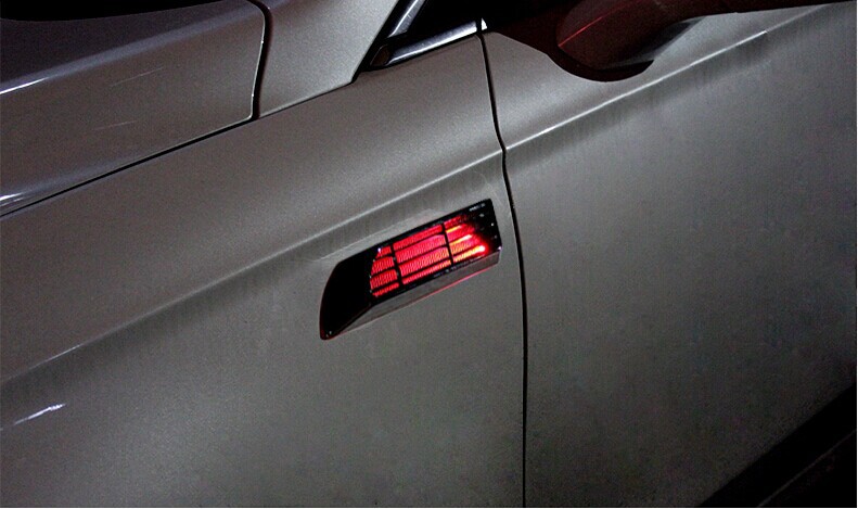 New Item Car Beauty LED Car Warning Sticker Multi-function Induction Car Warning Lights Solar Auto Decoration Light