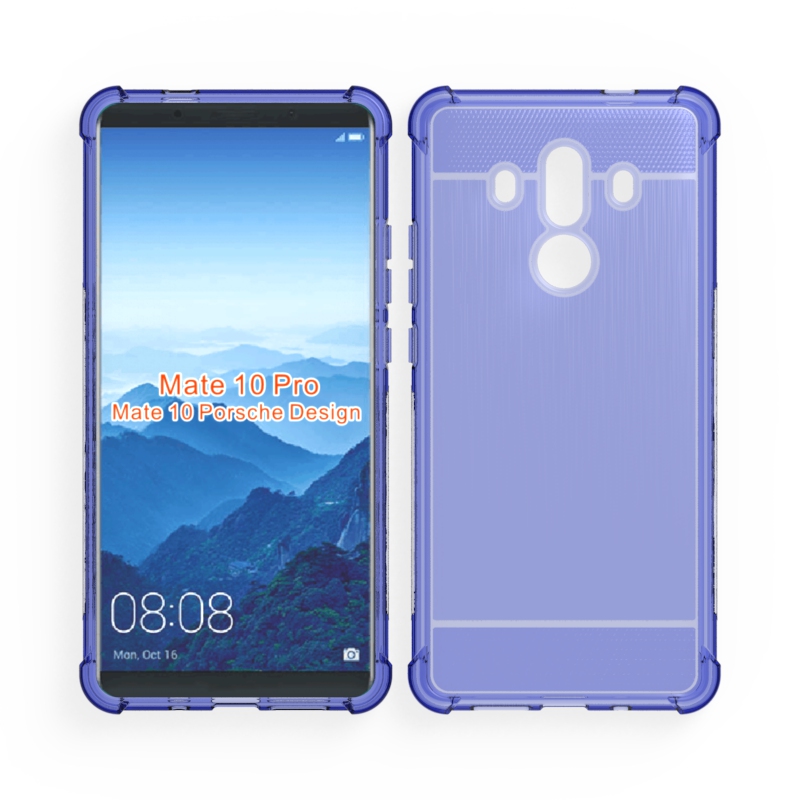 2017 New Arrival Carbon Fiber Shockproof Tpu case for Huawei Mate 10 Pro Brushed Effect case for Huawei Mate 10 Pro