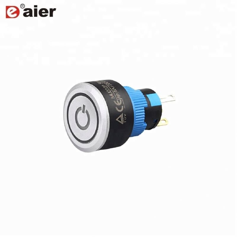 22MM Powder Logo Illuminated Momentary Push Button Led Switches