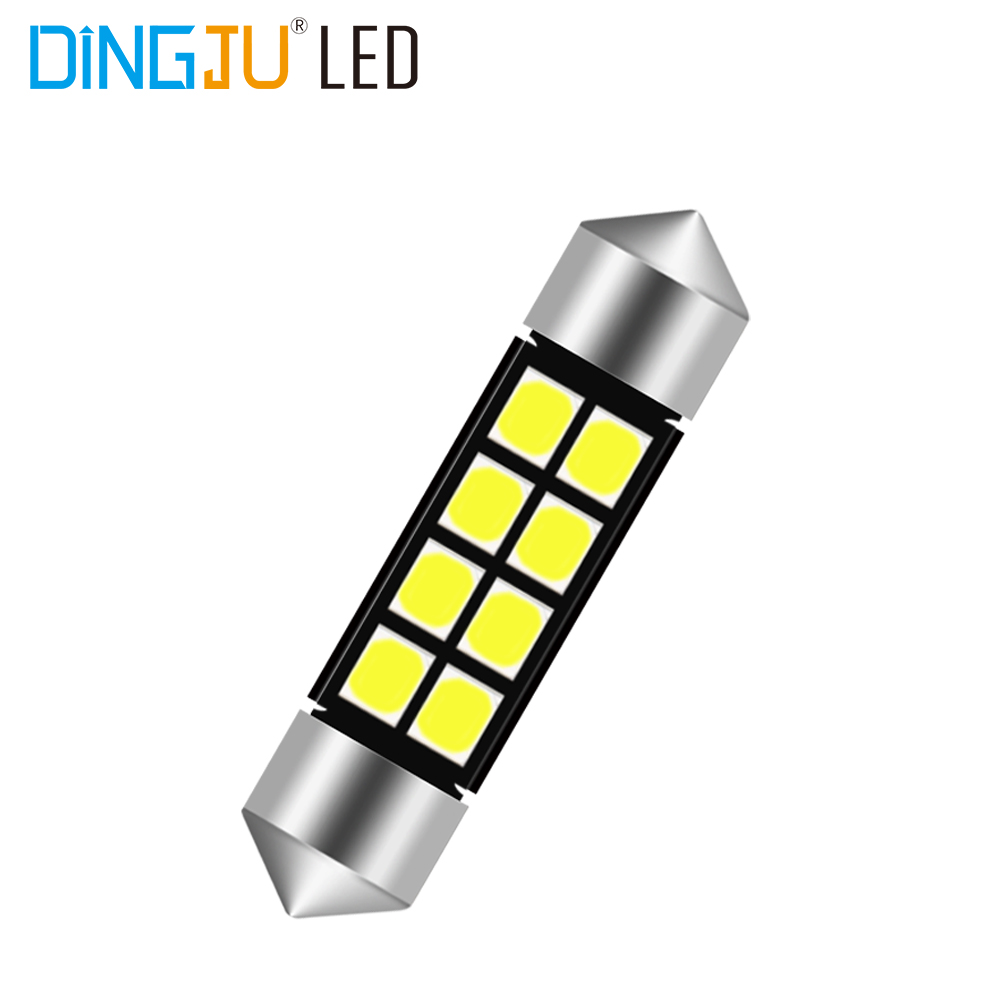 Top quality festoon T10 10smd 2835 canbus 12v  led car Auto Bulbs Interior Reading  lights Competitive Price