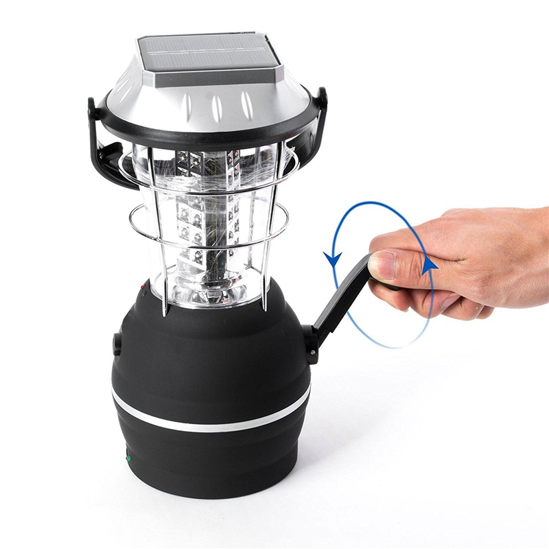 LED Solar Camping light lantern Hand Operated Emergency Light 36 LED Light Outdoor Emergency Camping Lamp