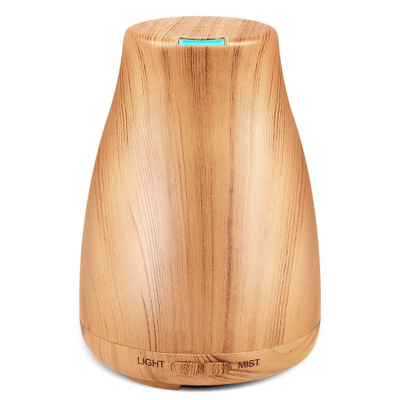 Essential Oil Diffuser, 100 ml Cool Mist Aroma Humidifier, Waterless Auto Shut-off, with 8 Color LED Lights, for Home Office Bed