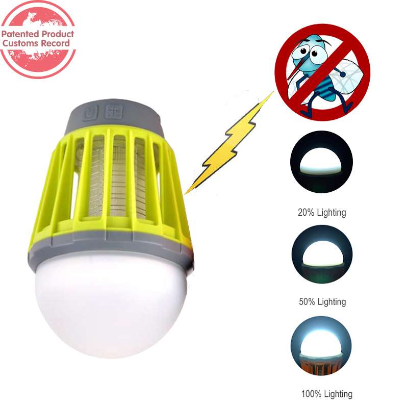 Hot Item Portable camping mosquito killer lamp electric-shock bug killer lantern