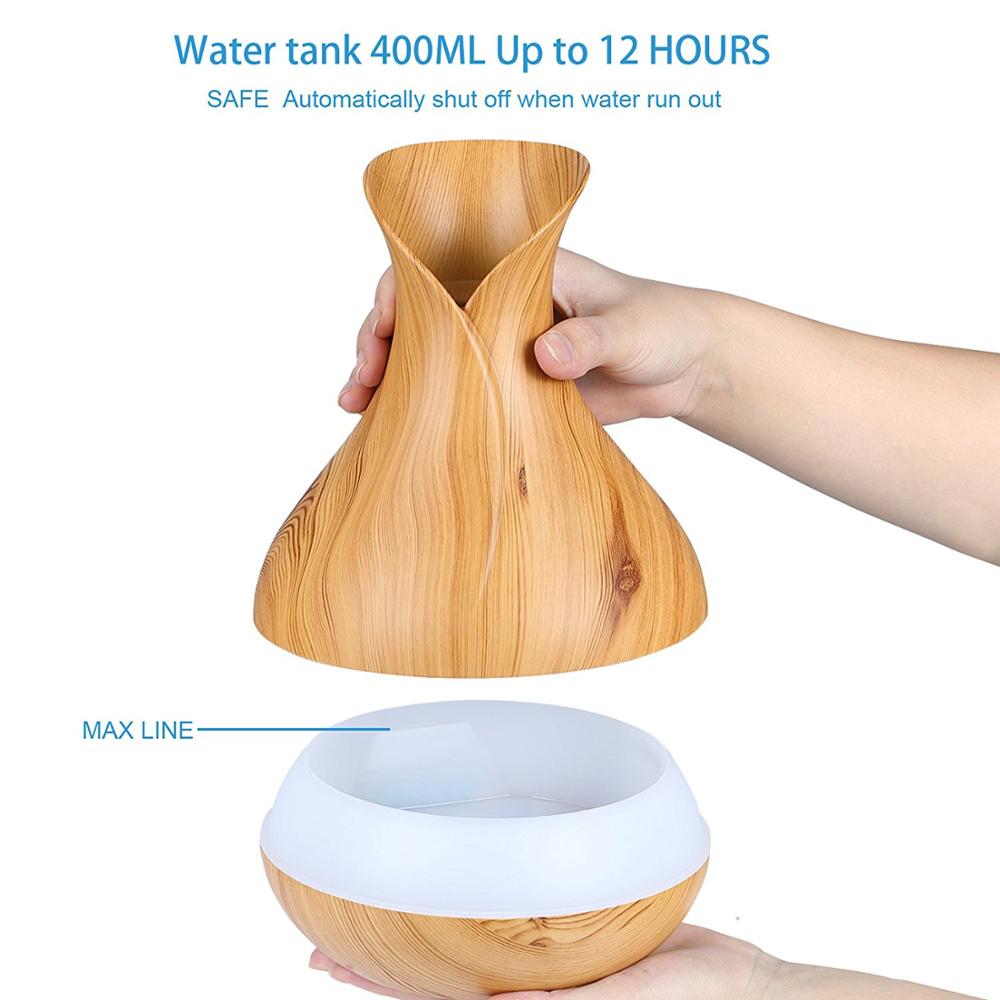 2019 Best Sale Wood Air Humidifier Wood Aroma Diffuser, Home Aroma Humidifier Air Diffuser, Difuser Ultrasonic Aroma Diffuser