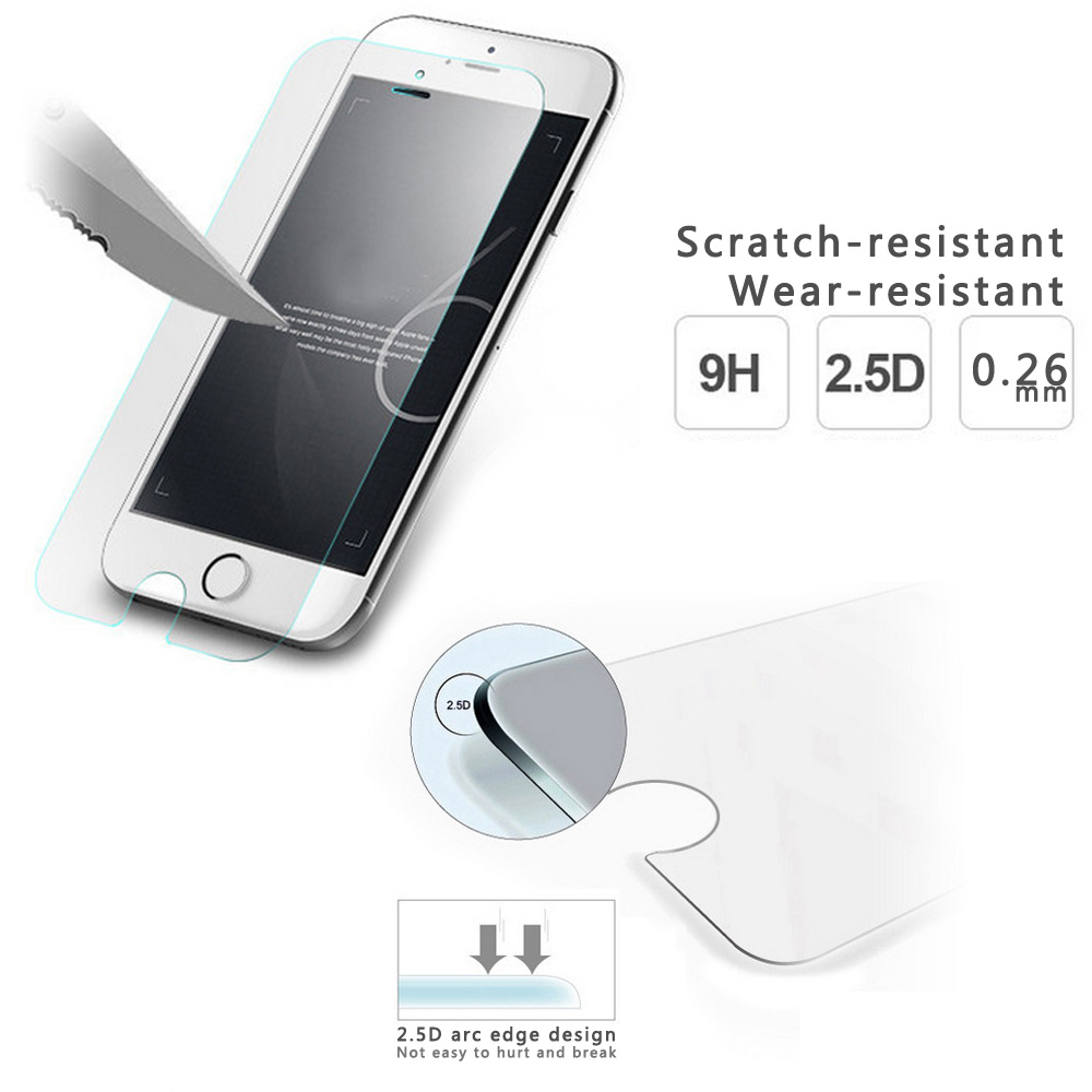 Tempered Glass Screen Protector For Xiaomi Pocophone F1 9H 2.5D 0.26mm HD Transparent Film