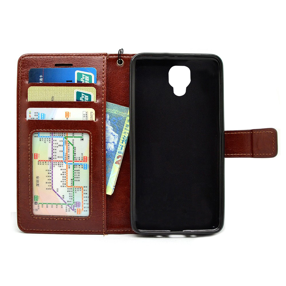 Luxury Book Wallet Flip Leather Case for oneplus 3 / 3T with Smart wake & Sleep function
