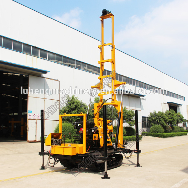 Crawler Mounted Diesel Power Driving Water Well Drilling Rig, Core Drilling Rig, Ore Drilling Rig