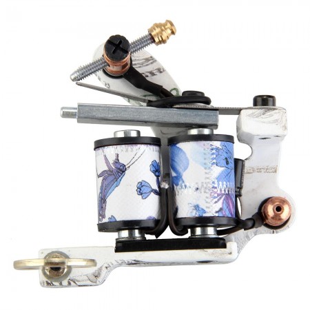 Alloy Tattoo Machine Gun Shader Liner 10-Wrap Coil Supplies New Beginner