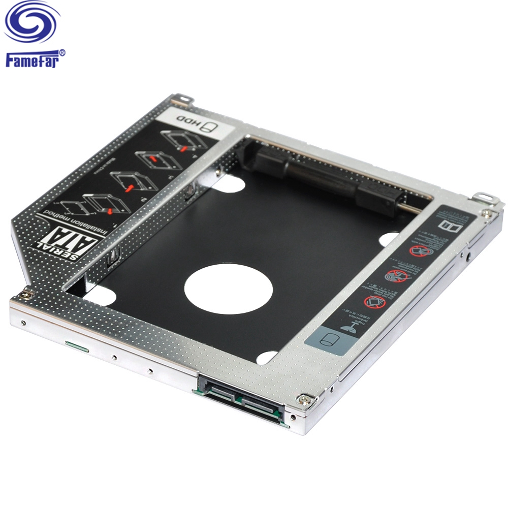 12.7mm 9.5mm Aluminum Universal caddy for hdd 2.5 Hard Drive SSD Case Laptop CD-ROM Optibay