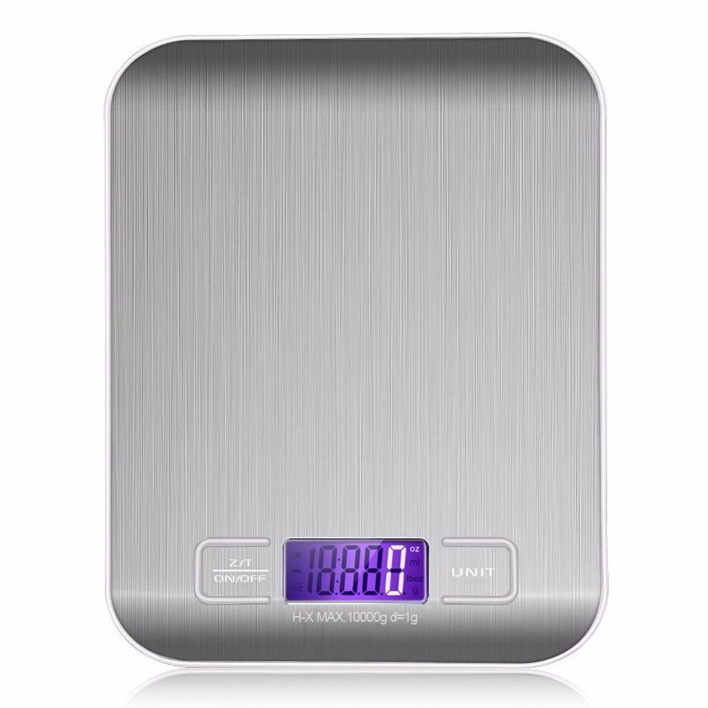 Precision Kitchen Scale Digital Weight 10kg/22lb Balance Weighing Multifunction Food Scale for Cooking Baking Household Backlit