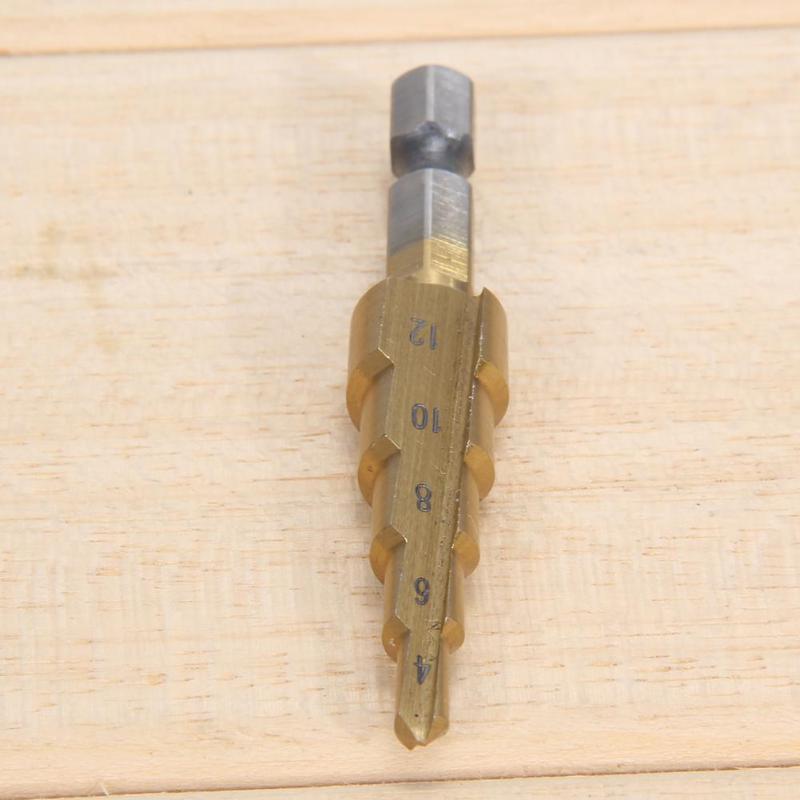 Hole Cutter 4-12mm Cone Step Drill Hole Tools Countersink Drill Bit Power Tools Step Drill Bit for Metal Tools Set