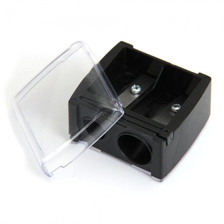 Precision Cosmetic Pencil Sharpener for Eyebrow Eyeliner 2 Holes