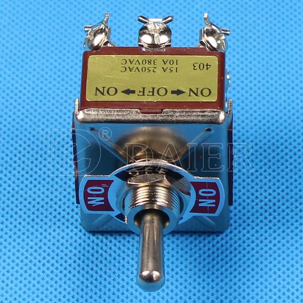 15A 250V 4PDT ON OFF ON Locking Three Way KN3(C) Toggle Switch 12Pin