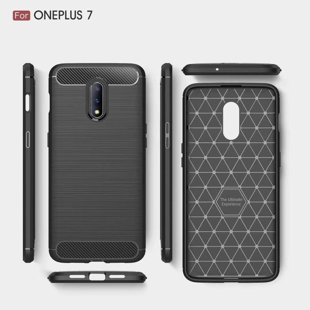 New Arrival Shockproof Carbon Fiber Case Cover for Oneplus 7 TPU+PC case for 1+7