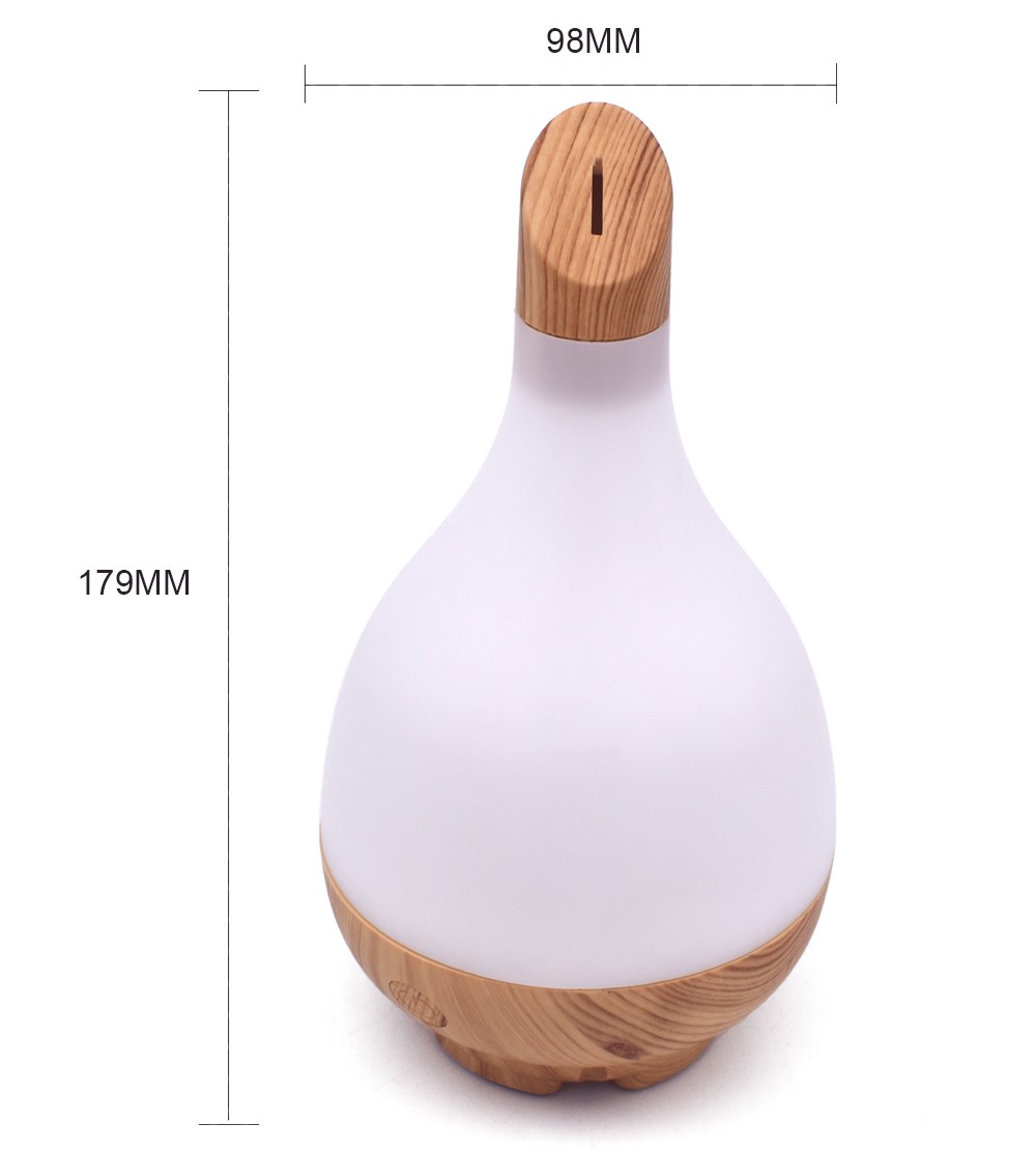 USB Jade Vase Essential Oil Diffuser,Mini Portable Lamp Air Cool Mist Humidifier with 7 color led change