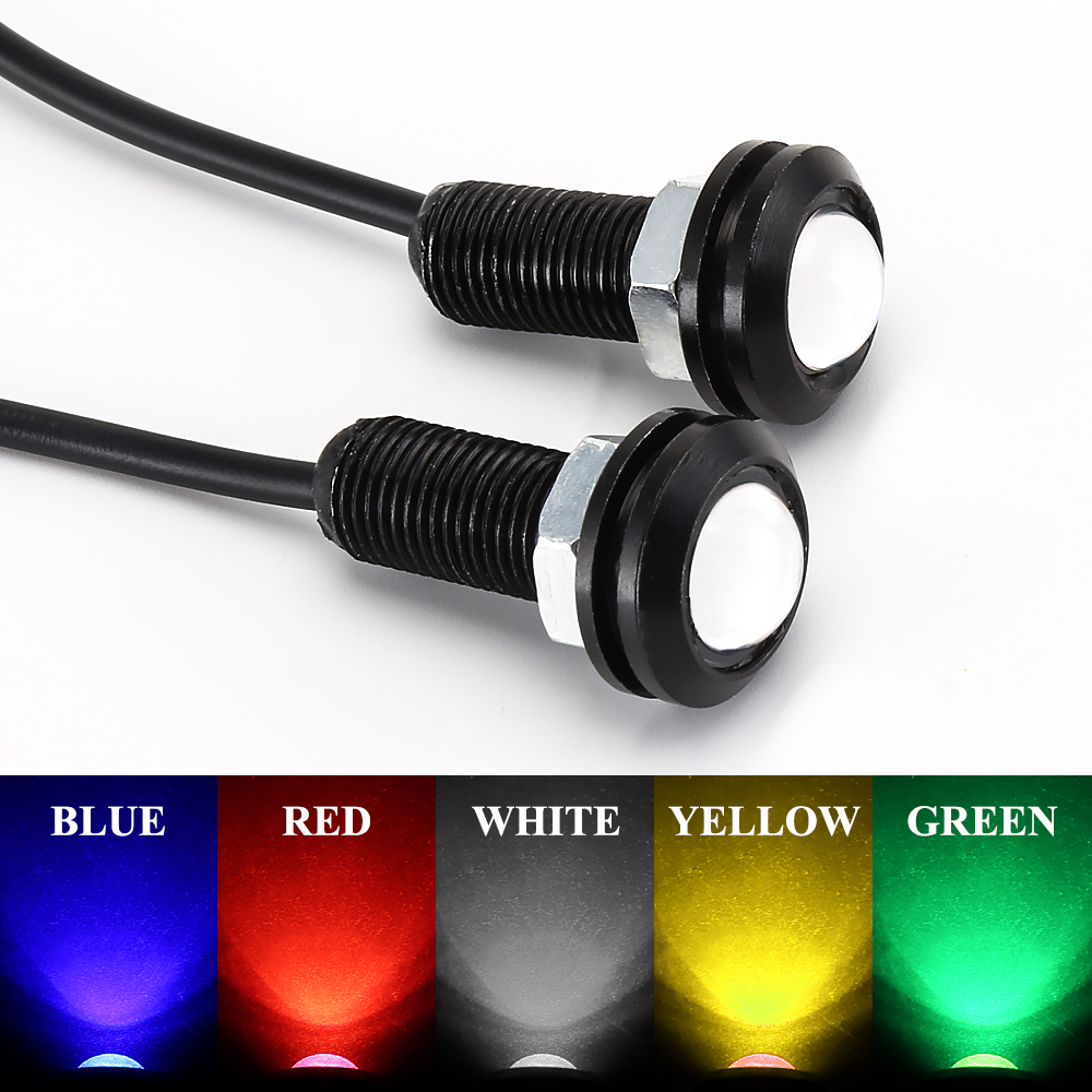 18MM Car Led Eagle Eye DRL Daytime Running Lights LED 12V Backup Reversing Parking Signal led light car DRL