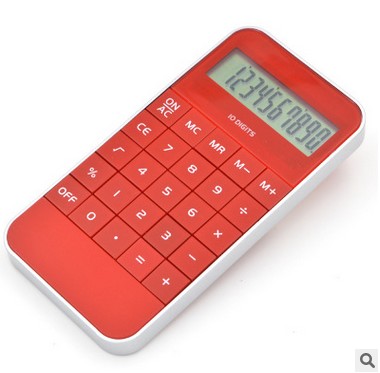 Latest Iphone Shape Smart 10 Digit Calculator with Print logo