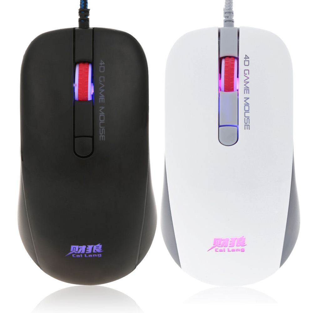 Blue LED Backlit Mause Optical Pro Gaming Mouse USB Wired Mouse 2400DPI Adjustable 4 Buttons Gamer Mice for PC Computer Office