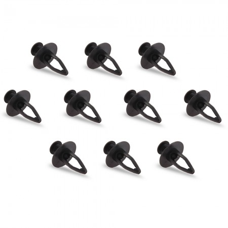 Black Plastic Car Door Trim Panel Retainer Clip Fastener Set for Ford