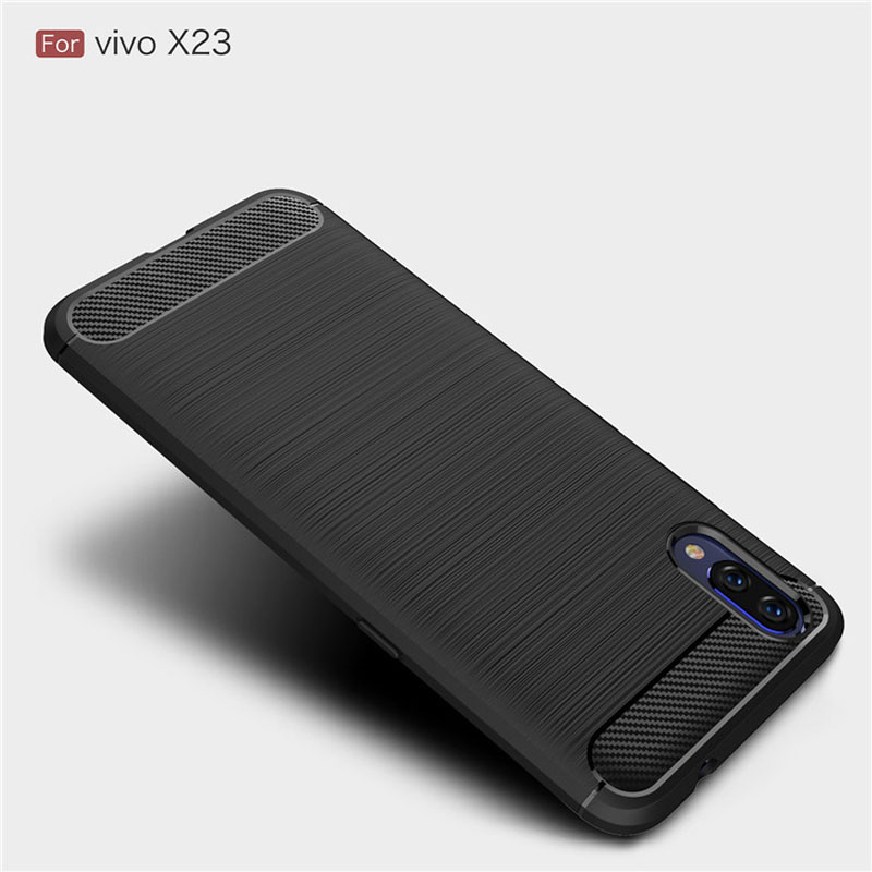 Carbon Fiber Tpu case For Vivo X23 Soft CF Cover