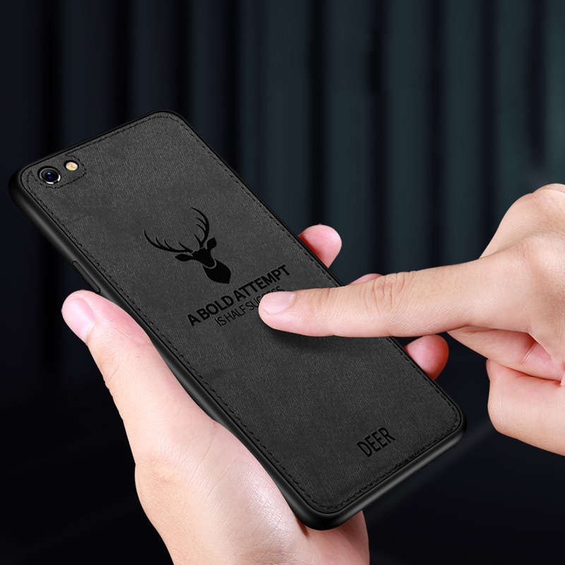 Protective Case Anti Slippery canvas and  Flexible Durable Shockproof elk deer PC Skin Case for Huawei P30 Pro