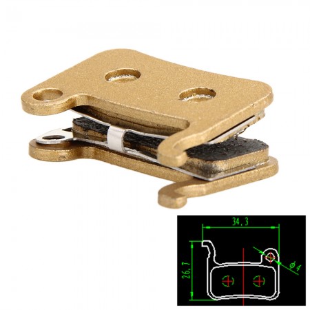 2 Pieces Disc Brake Pad for Mountain Road Bike Bicycle MTB for SHIMANO T