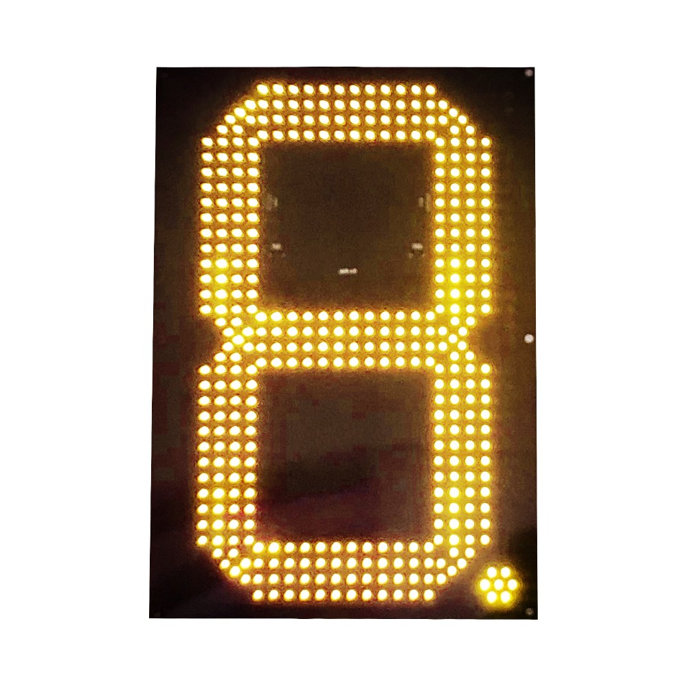 Hidly Big Size 24'' Yellow LED Digit Display Board with RF Remote Control