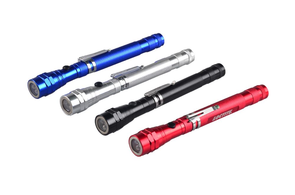Flexible Flexi Torch Telescopic 3 LED Flashlight Magnetic Pick Up Tool Flash Light LED Work Light
