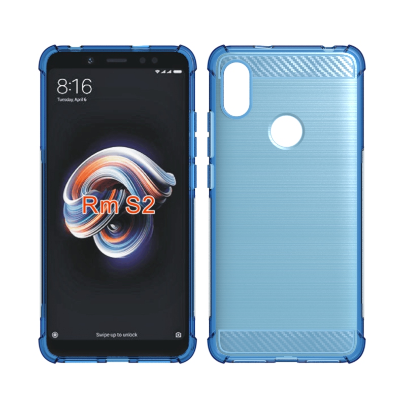 Carbon Fiber Soft Tpu case for Xiaomi Redmi S2