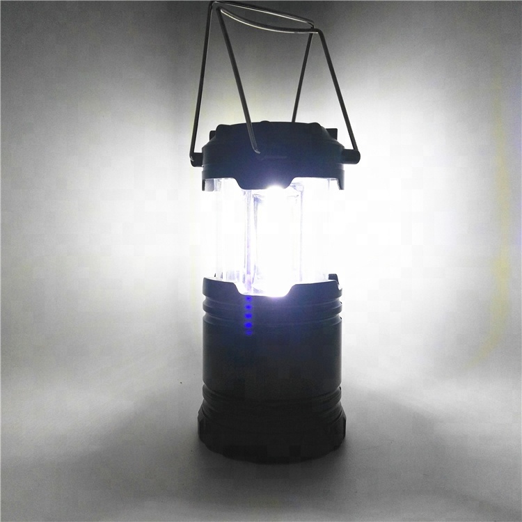 Portable plastic cob camping lantern