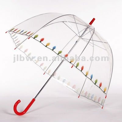 transparent clear dome shape umbrella