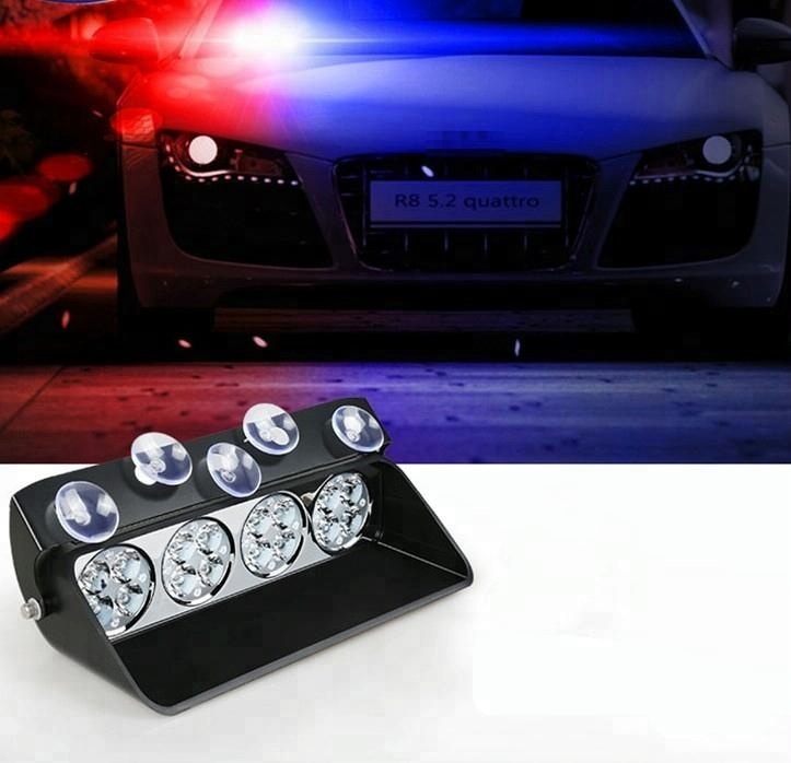16LED Car Windshield Strobe Light Viper Flash Signal Emergency Fireman Police Beacon Warning Light