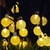 Globe Ball Solar String Light 20ft 30 LED Fairy Bubble Crystal Lights (Warm White)
