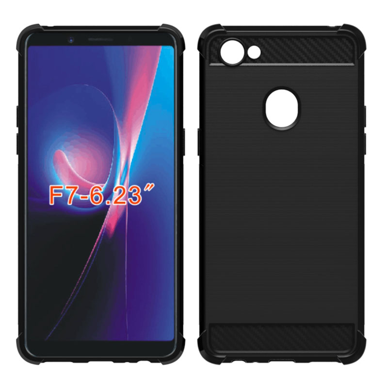 Carbon Fiber Soft Tpu case for OPPO F7