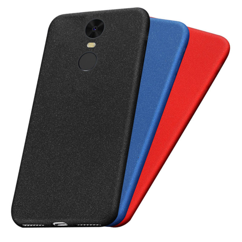 PC Hard sandstone case for Xiaomi Redmi 5 plus back cover