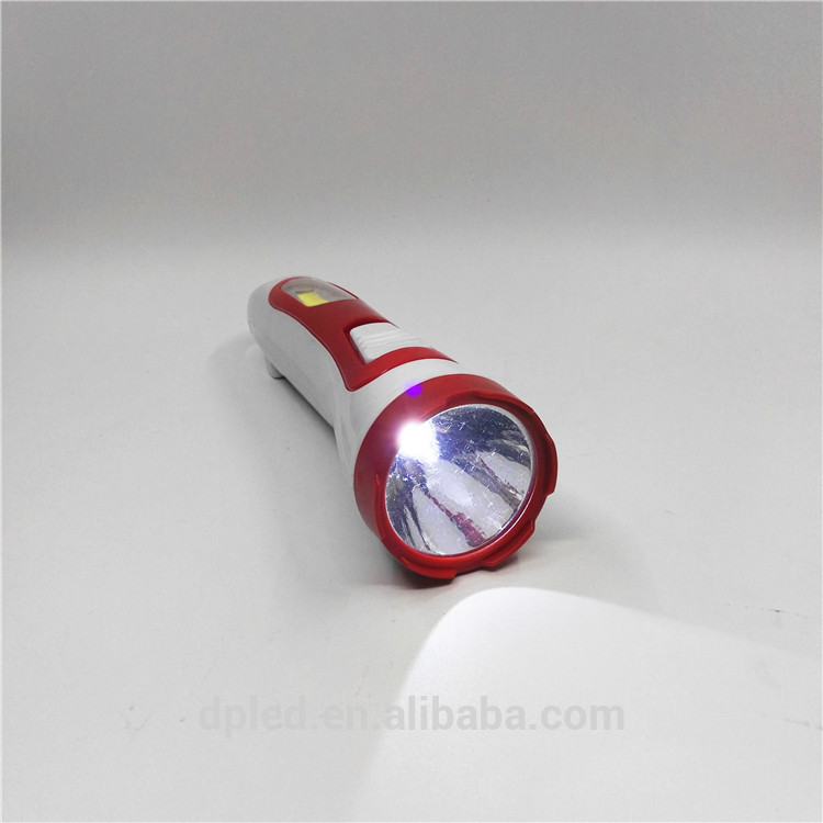 China factory rechargeable torch flashlight with cob side light