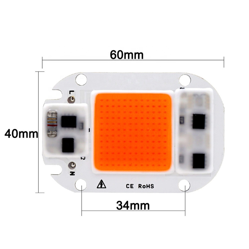 20W 30W 50W LED COB Chip Plant Light Full Spectrum Input Grow Lamp For Indoor Plant Seedling Grow and Flower