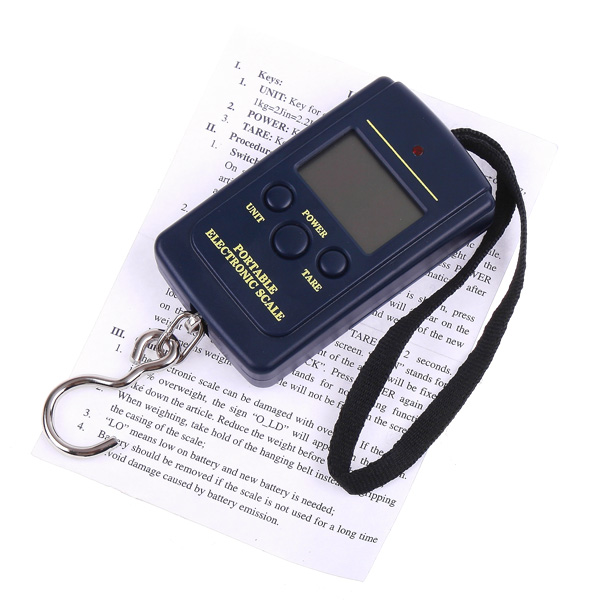 20g/40kg LCD balance Mini Electronic Scale Pocket Digital Scale weights Weighing Balance portable Fishing Hanging Luggage Scale