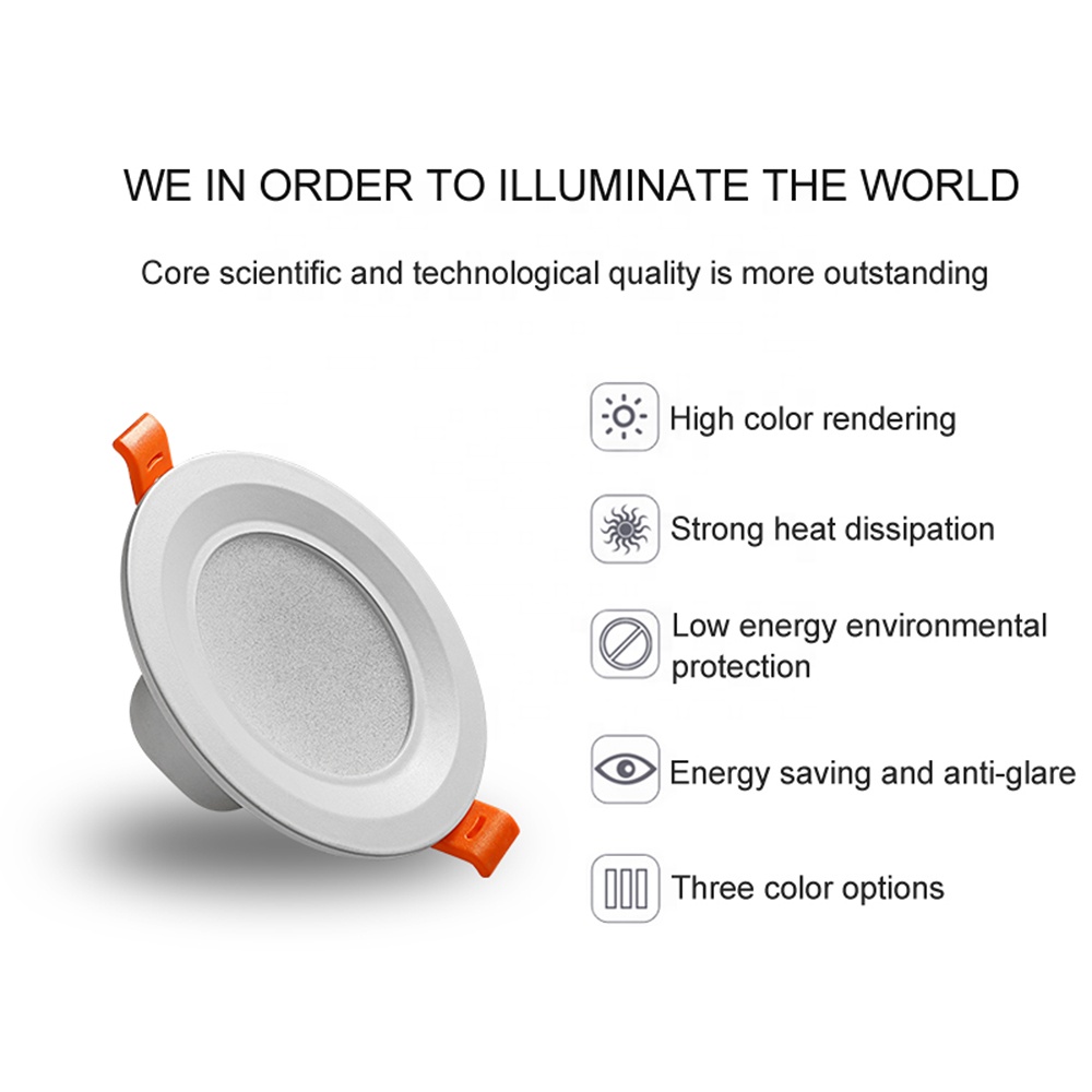 Best price AC 90-265V recessed mounted round 15w led downlight