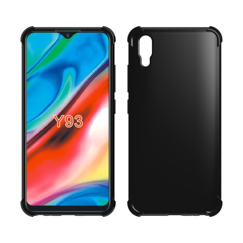 Transparent clear Hard back Bumper tpu case for Vivo Y93