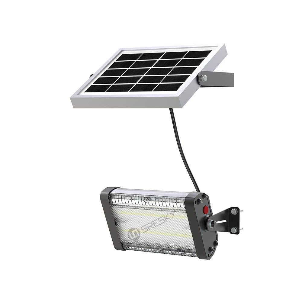 Outdoor waterproof portable solar wall light with battery lithium