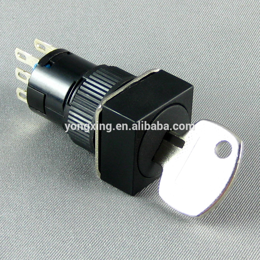 Hot sale 16mm 3A 250V AC IP40 vending machine lock master key lock universal wheel lock key