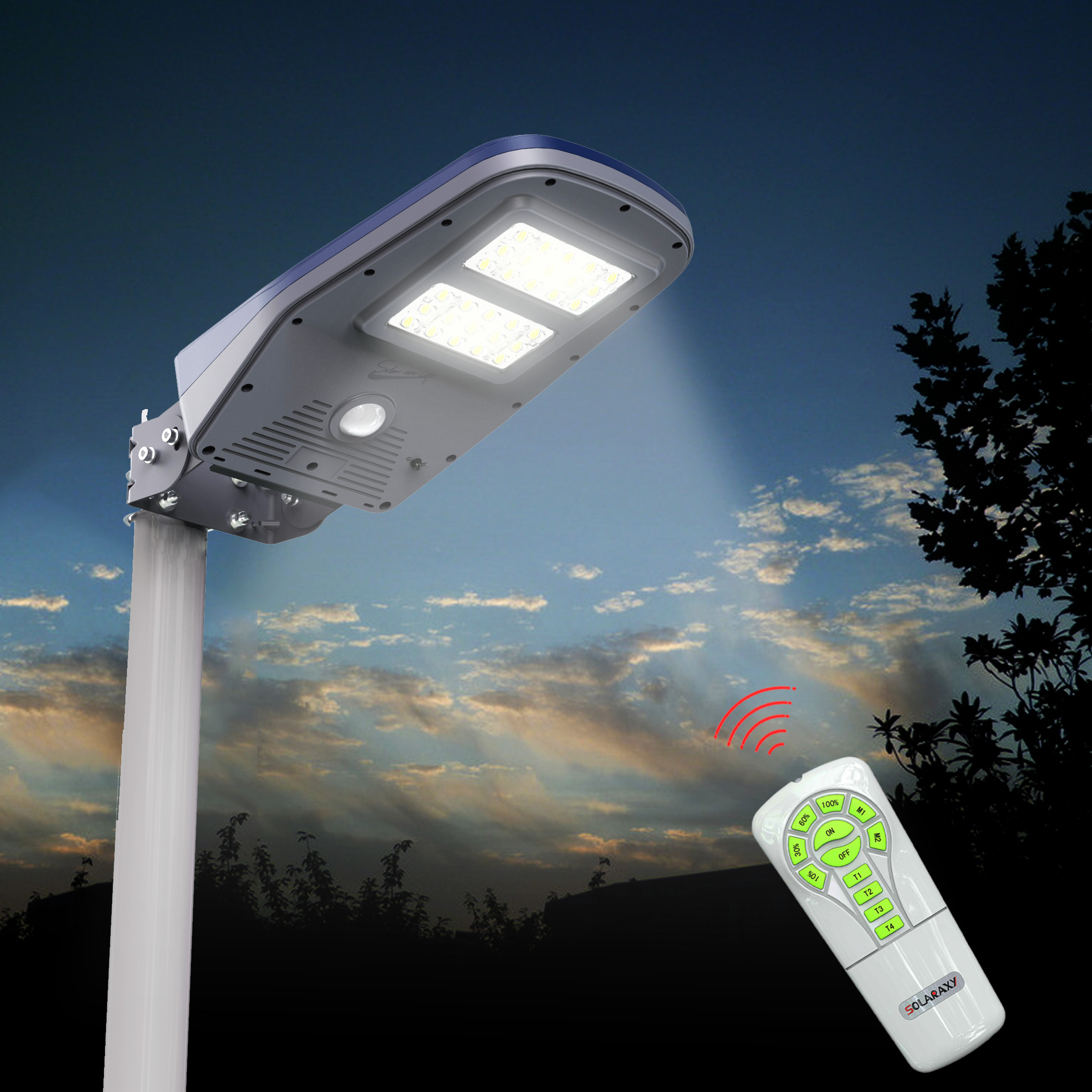 9w solar light motion solar street lighting lamp for garden