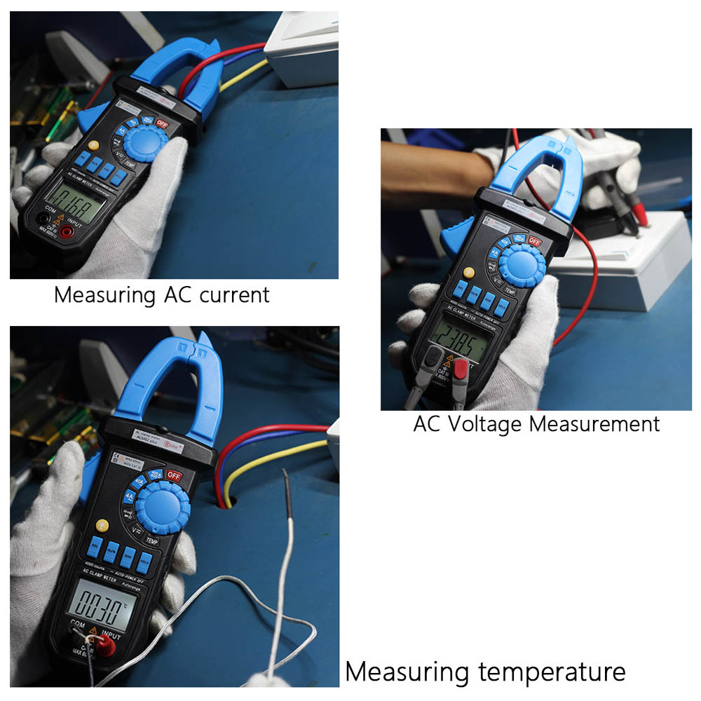 Digital Multimeter LCD Clamp Meter DC/AC Voltage Meter the Current Tongs Resistance Capacitance Tester Continuity Diode Measurer