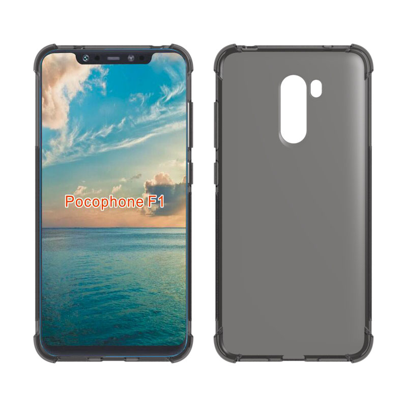 Transparent Shockproof soft  case For Xiaomi Poco F1Tpu cover