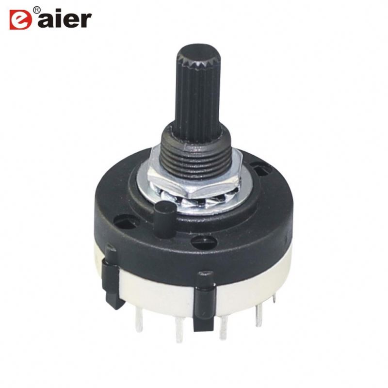27.8MM Plastic Black Rotary Knob Switch